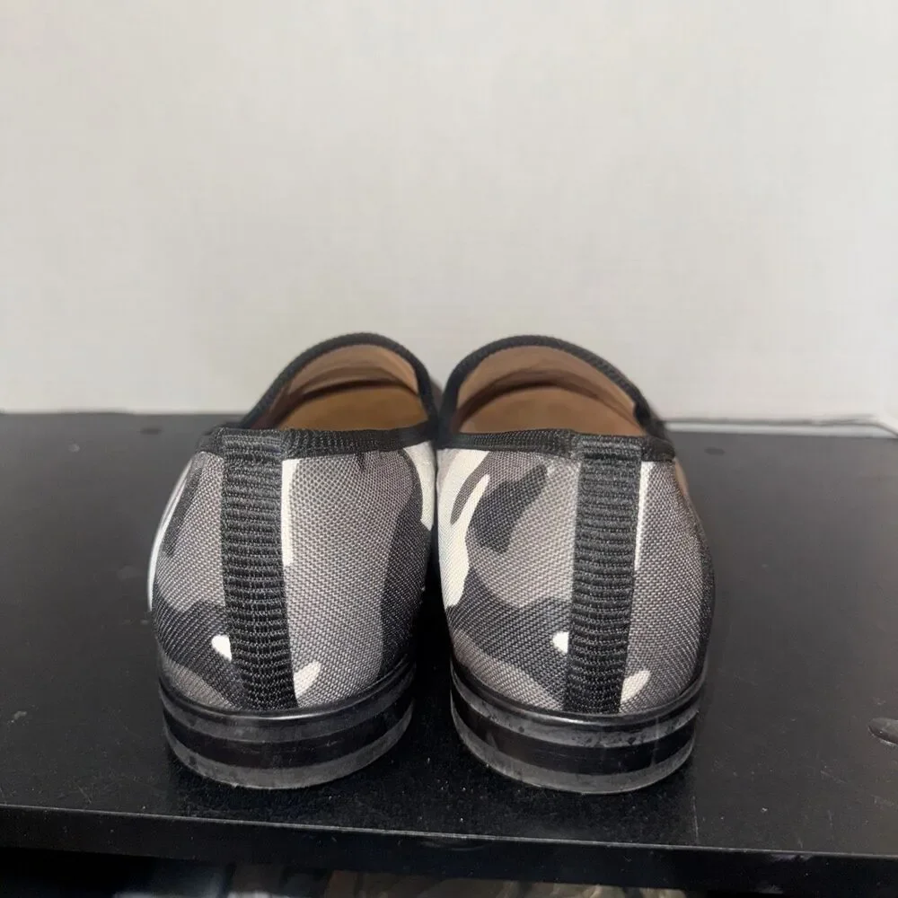 Duke Dexter Shoes Stormtrooper Loafers Camo  White Grey Handmade 9